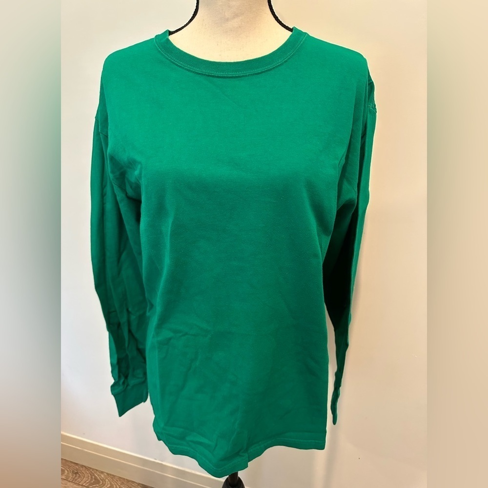 🎄John Deere VTG Green Shirt L Long Sleeve  100% Cotton